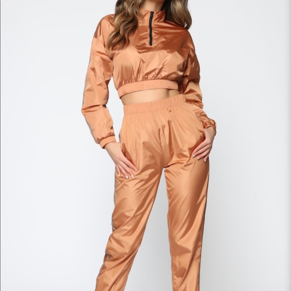 Copper fashion nova lounge set